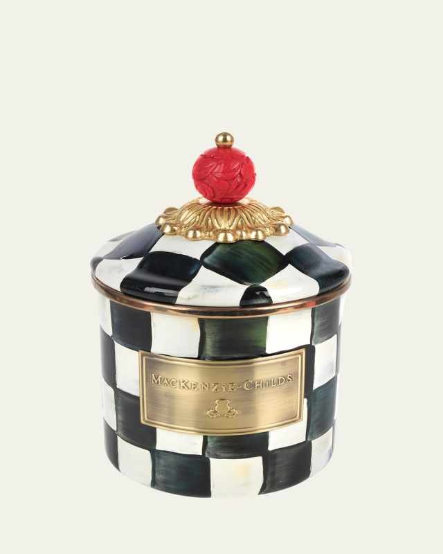 Courtly Check Enamel Canister